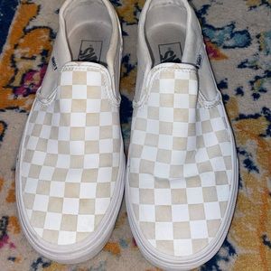 White checkered vans